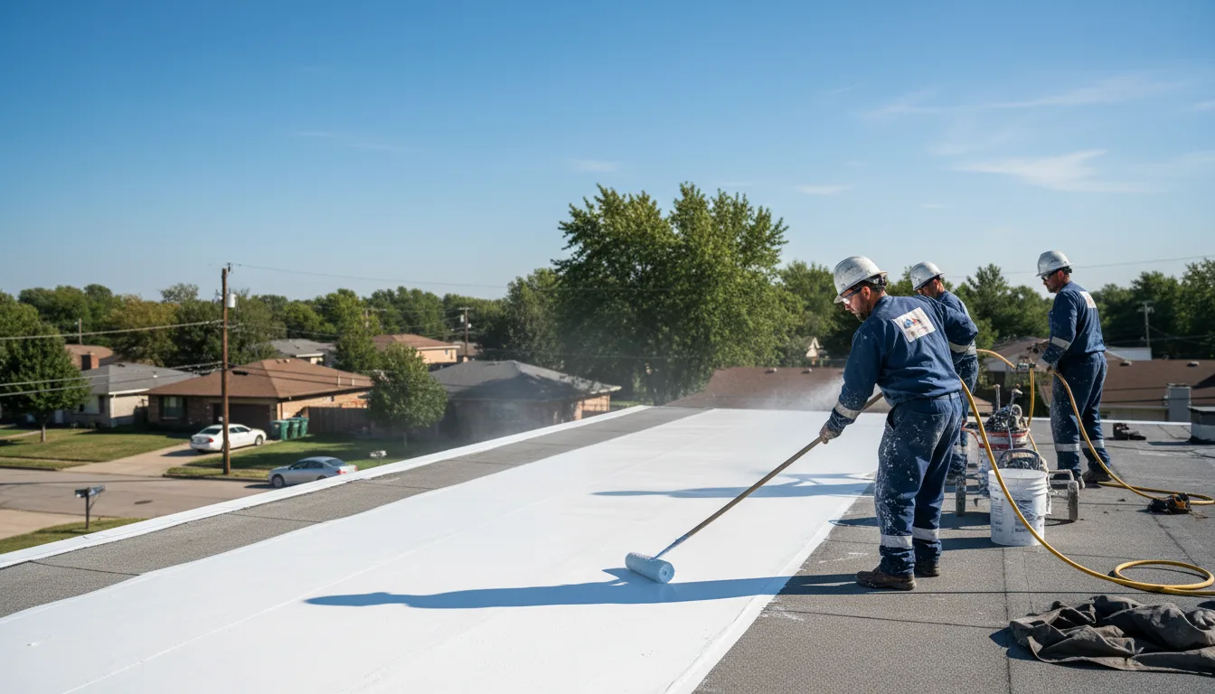 Commercial roof coating in Warren, VT near me